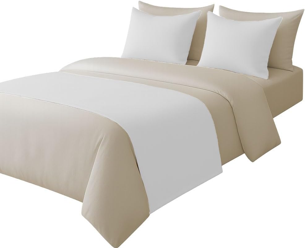 100% Egyptian Cotton Bed Runner Chocolate Solid California King Size (108x20) 1 Piece Decorative Bed Scarf for Bedroom Hotel Wedding Room