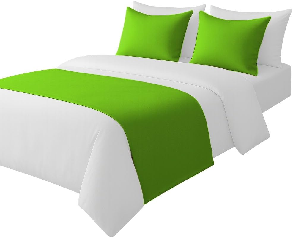 100% Egyptian Cotton Bed Runner Chocolate Solid California King Size (108x20) 1 Piece Decorative Bed Scarf for Bedroom Hotel Wedding Room