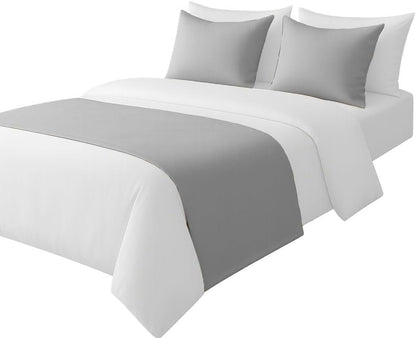 100% Egyptian Cotton Bed Runner Chocolate Solid California King Size (108x20) 1 Piece Decorative Bed Scarf for Bedroom Hotel Wedding Room