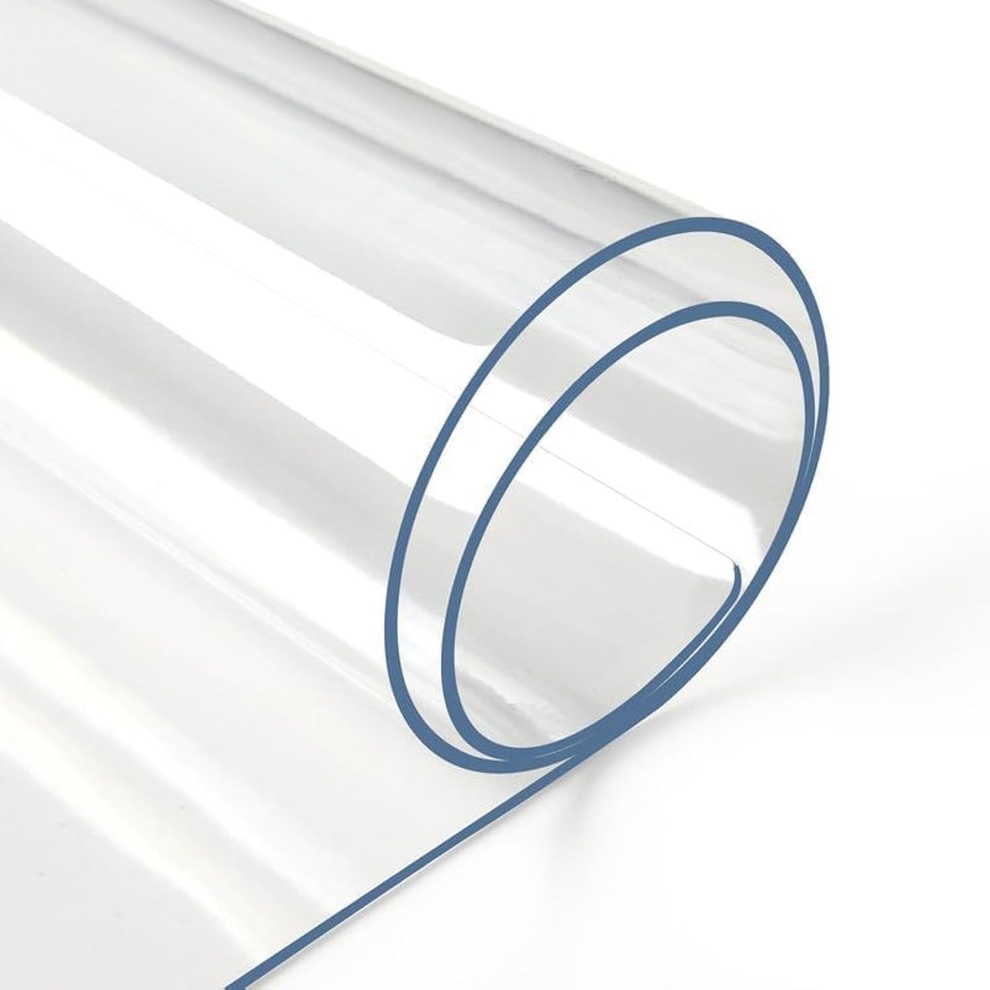 Deep Dream 2.0mm Thick 48 Inches Clear Round Table Protector, Round Table Cover, Tablecloth Protector, Table Protector for Dining Room Table & Office